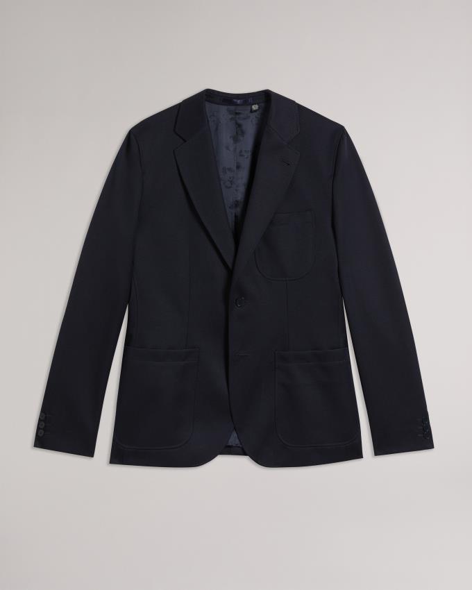 Veste Ted Baker Single Breasted Bleu Marine Homme | LTA-51703527